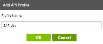 Add API Profile